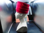 rose red velvet hat